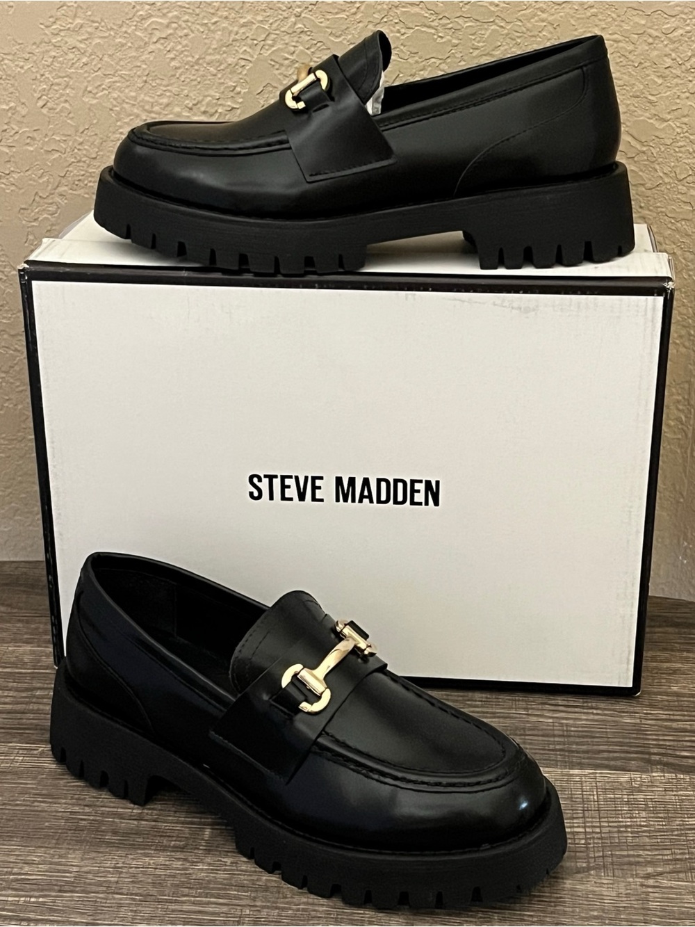 Steve Madden Women's Lando Black Color Leather Pumps Size-8.5